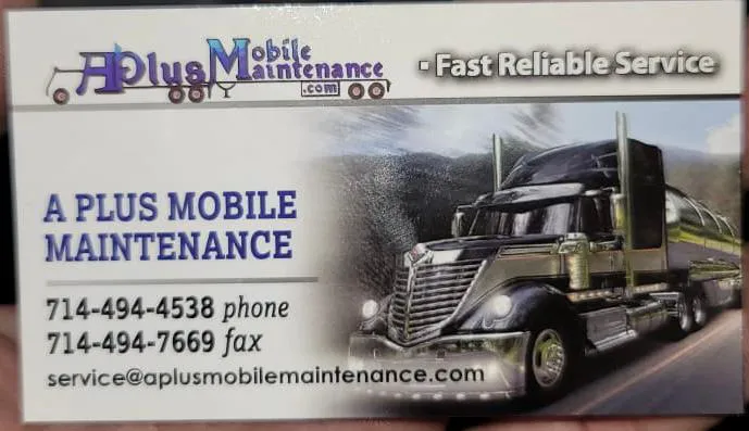 A Plus Mobile Maintenance 1