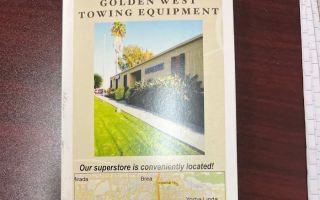 golden west tow equipment