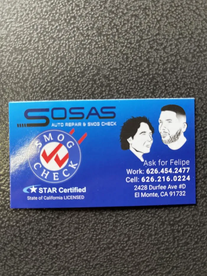 Sosa’s Auto Repair & *STAR Smog Certified * 0