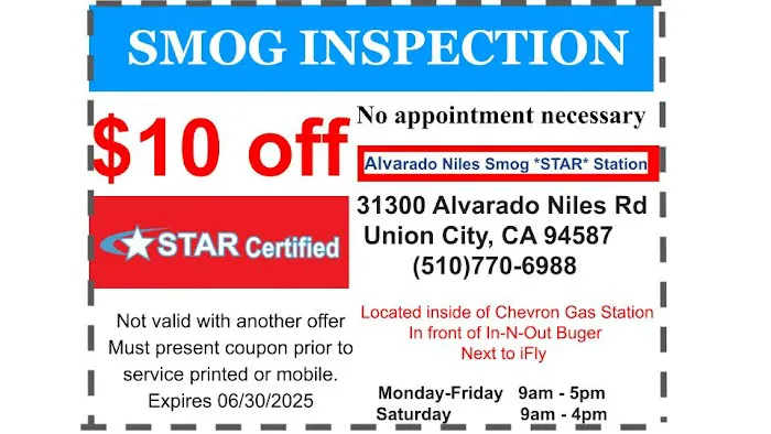 Alvarado Niles Smog **STAR** Station 1