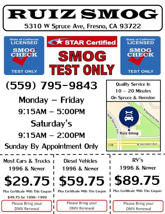 Ruiz Smog STAR Certified 5