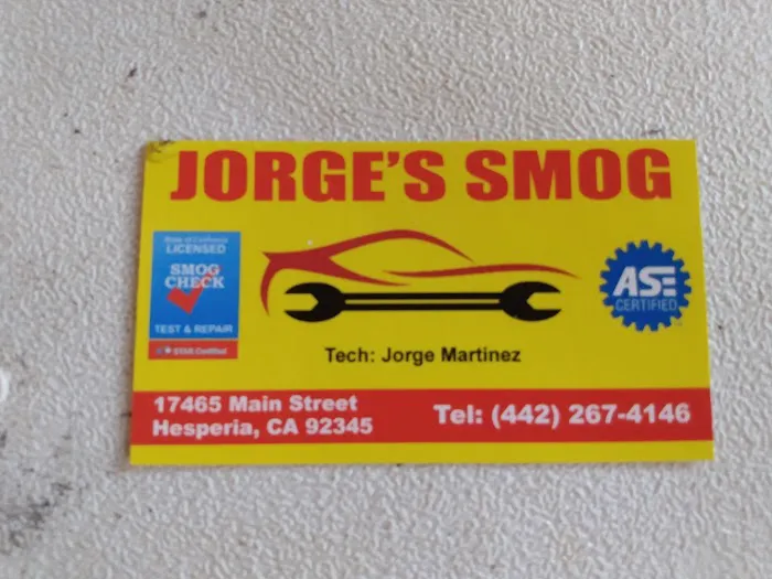 Jorge's Smog Check 5