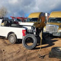 Fish road service truck tires