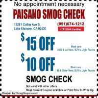 Paisano Smog Test Only