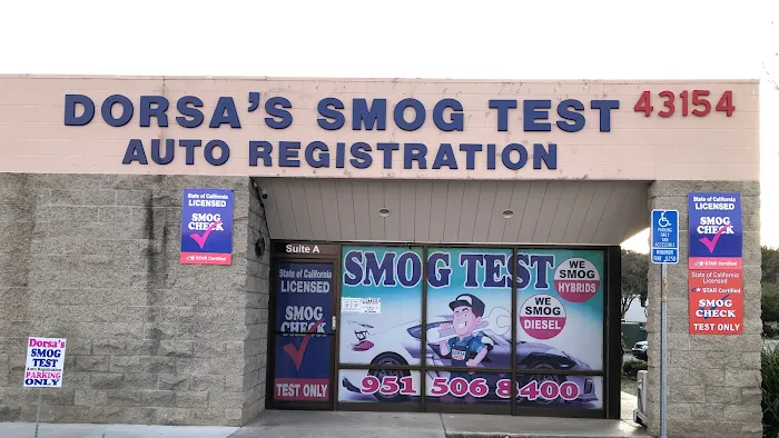 Dorsa’s Smog Test & Auto Registration Star Smog Check Station 8