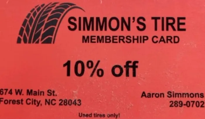 Simmons Tire 2