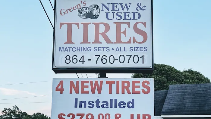 Green's New & Used Discount Tire anderson clemson sc 7