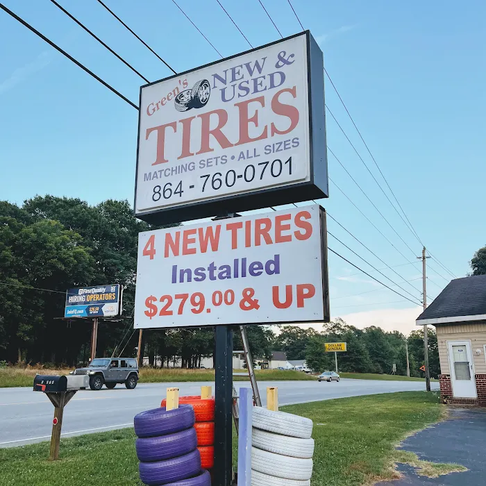 Green's New & Used Discount Tire anderson clemson sc 8