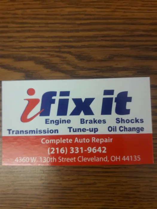 I fix it LLC Auto Repair 0