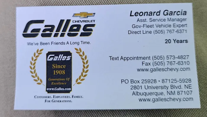 Galles Chevrolet Service Center 0