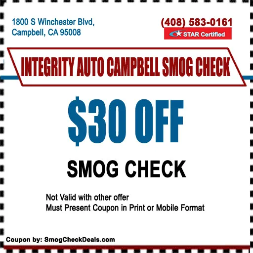 Smog Check Campbell (inside Integrity Automotive Service) 0
