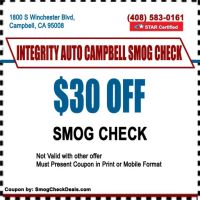 Smog Check Campbell (inside Integrity Automotive Service)