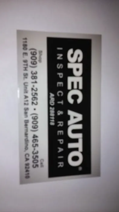 Spec Auto Inspect and Repair 0