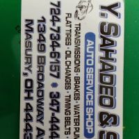 Y. Sahadeo and Son auto Service Shop LLC