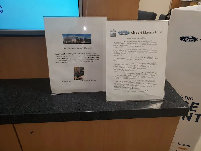 Airport Marina Ford Parts & Service Department 2