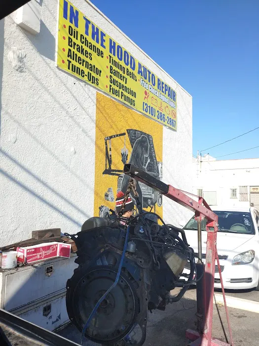 In the hood (of a car) auto repair 0