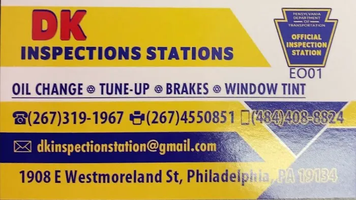 DK INSPECTIONS STATION INC 1
