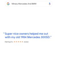Minsky Mercedes, BMW & More - Auto Repair