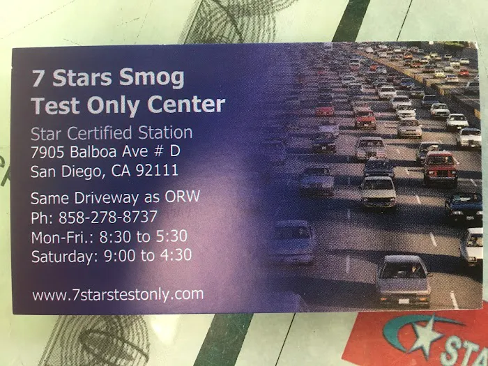 7Stars Smog Test Only 8