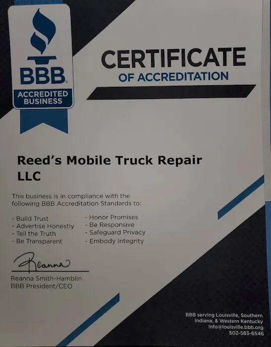 Reed's Mobile Truck Repair 1