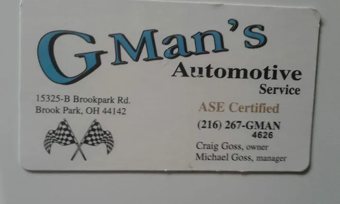 G-Man's Automotive Service 1