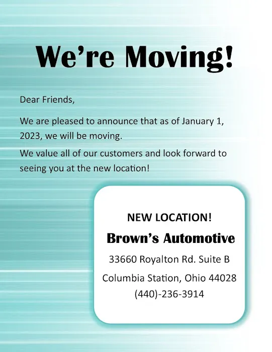 Brown's Automotive Repair 1