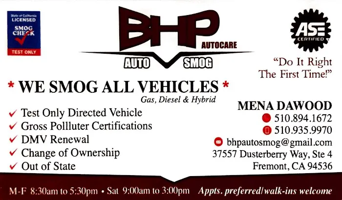BHP AUTO SMOG 2