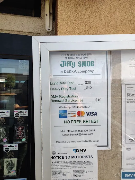 Jiffy Smog, a DEKRA Company - 8655 W Flamingo Rd - NV 4