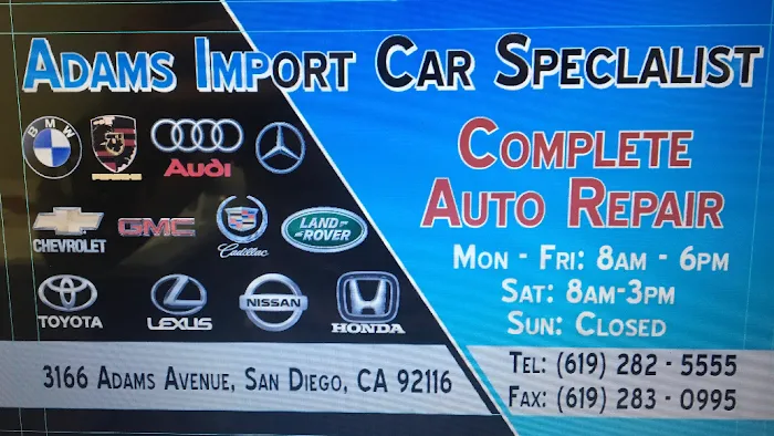 Adams Import Car Specialists 3