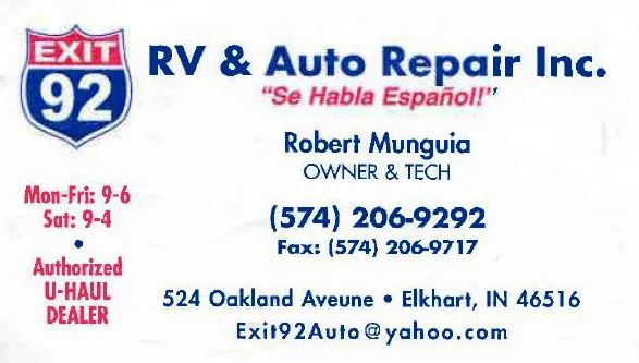 Exit 92 RV & Auto Repair Inc 3