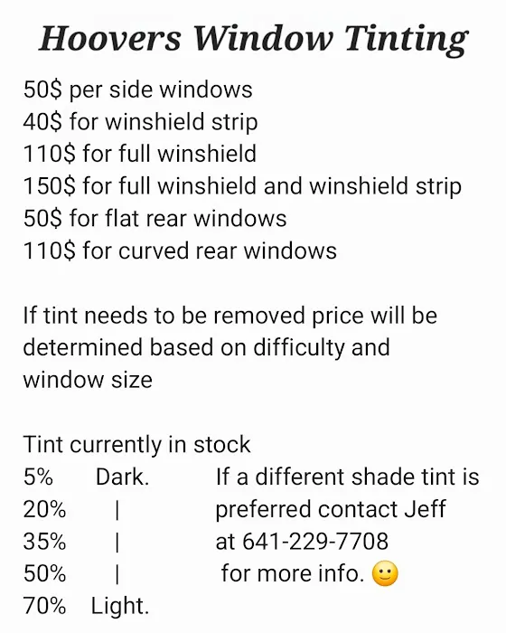 Hoovers Window Tinting 1