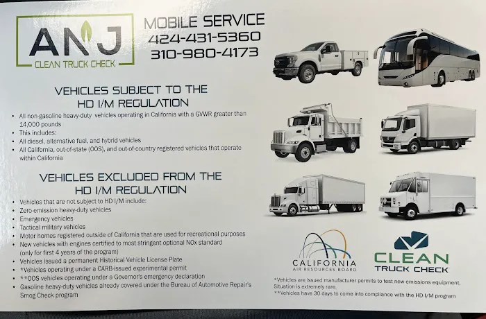 ANJ SMOG CHECK & CLEAN TRUCK CHECK Mobile service 5