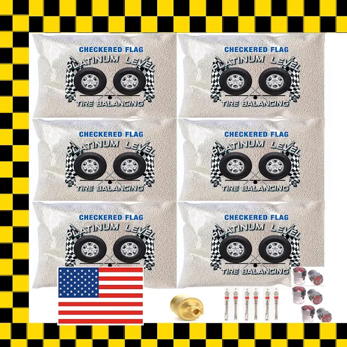 Checkered Flag Tire Balance Beads 6
