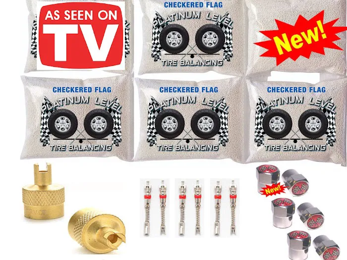 Checkered Flag Tire Balance Beads 5