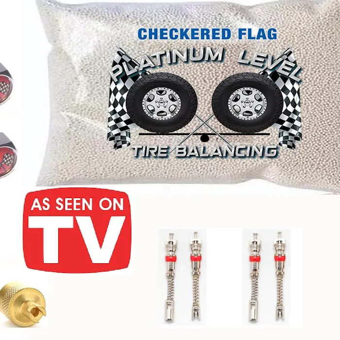 Checkered Flag Tire Balance Beads 4