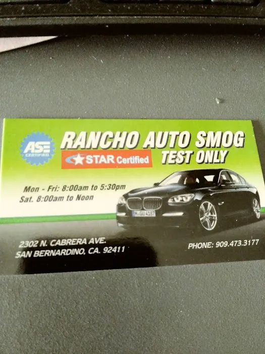 RANCHO AUTO SMOG STAR STATION 3