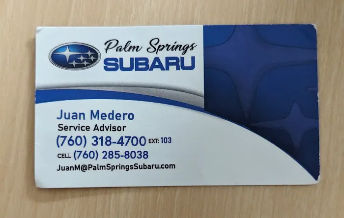 Palm Springs Subaru Service Center 1