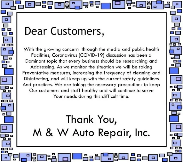 M & W Auto Repair Inc 3