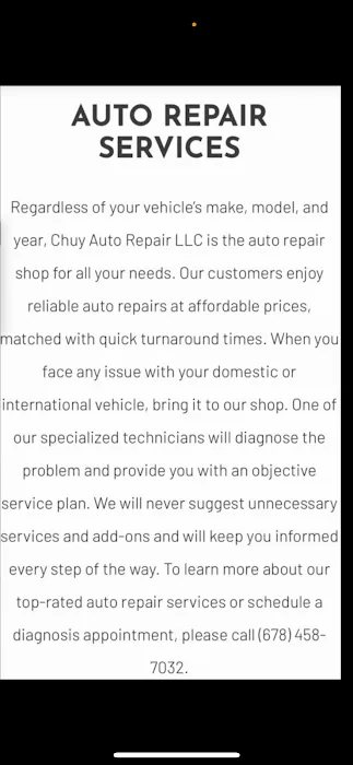 chuy auto repair 0