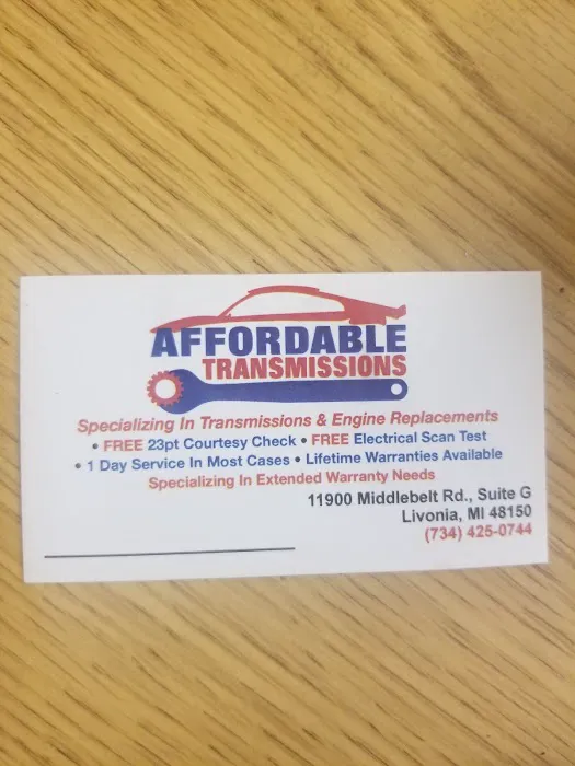 Affordable Transmissions of Livonia 3