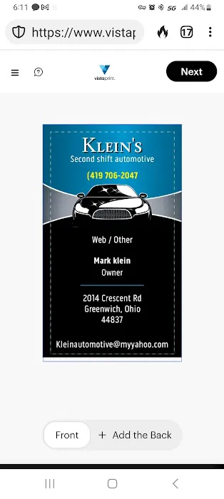 Klein Second Shift automotive services. 6