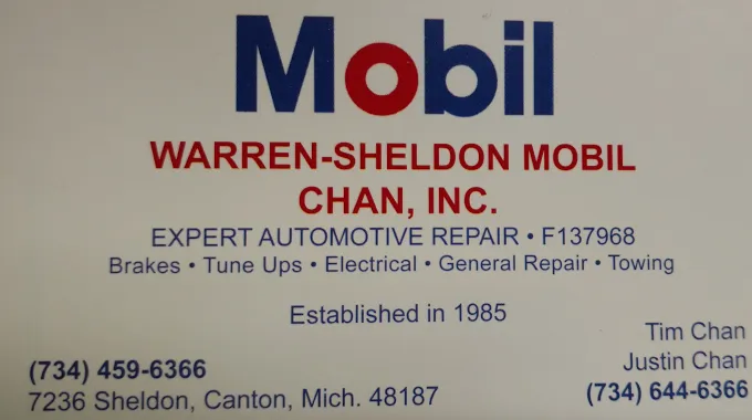 Warren Sheldon Mobil Auto Repair 7