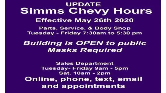 Simms Chevrolet Parts Department 4