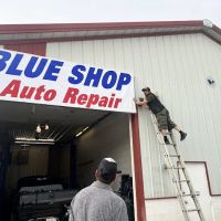 Blue shop auto repair