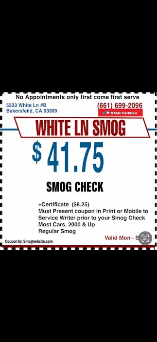 White Ln Smog Check 0