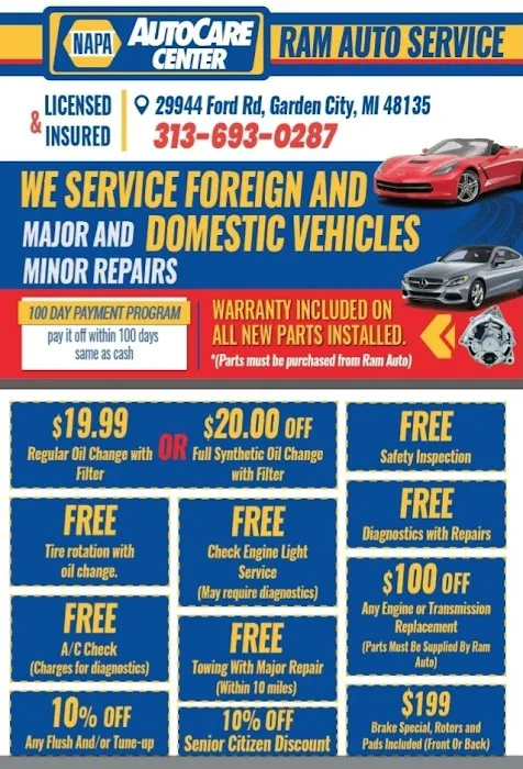 Napa AutoCare Center - Ram Auto Service & Tire 9