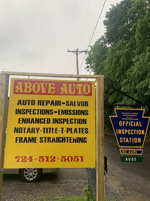Above Auto Inc. We are open evening and weekends to accommodate our customers. 6