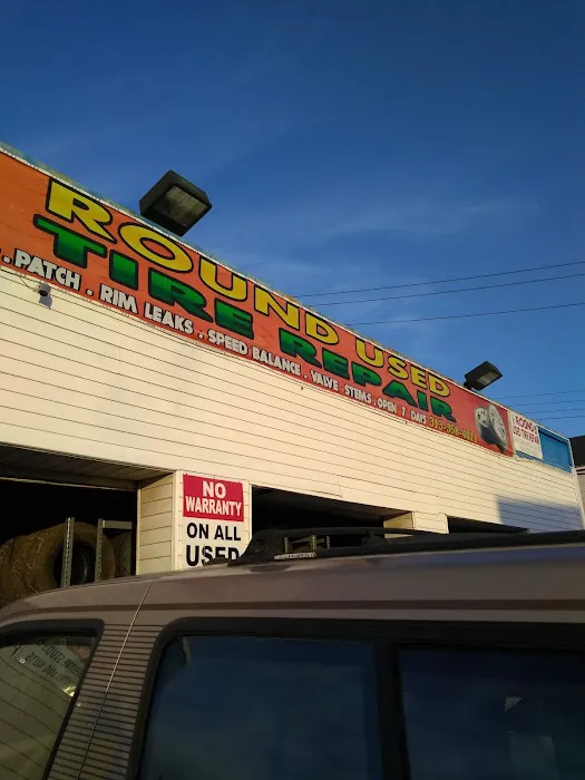 Round Used Tire Repair 1
