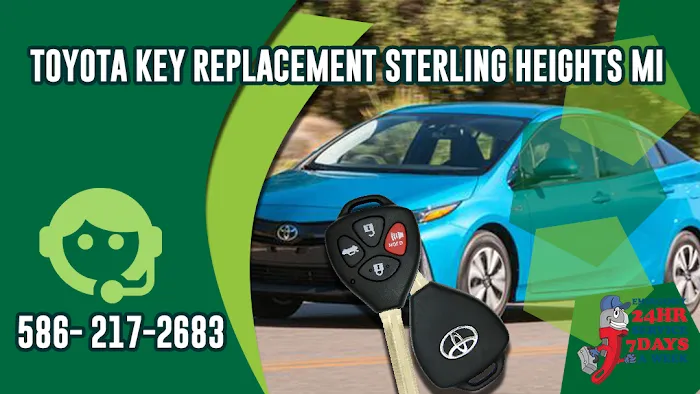Toyota Key Replacement Sterling Heights MI 0