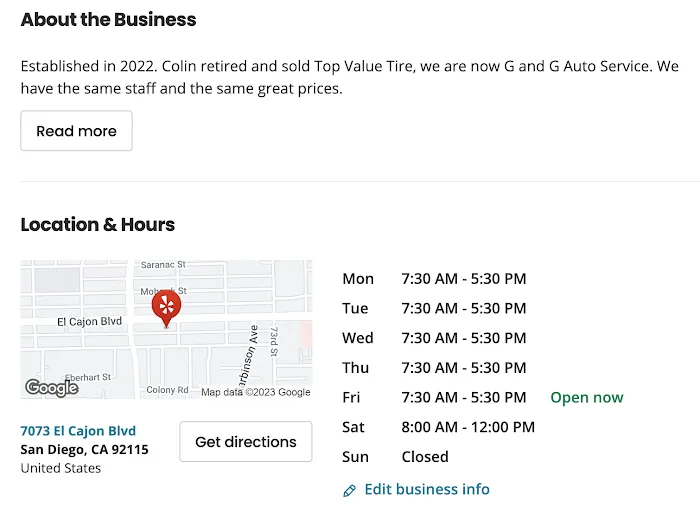 G and G Auto Service 0